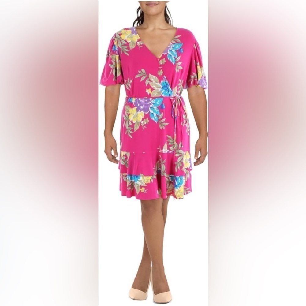 Lauren Ralph Lauren Womens Daytime Floral Shift Dress 18